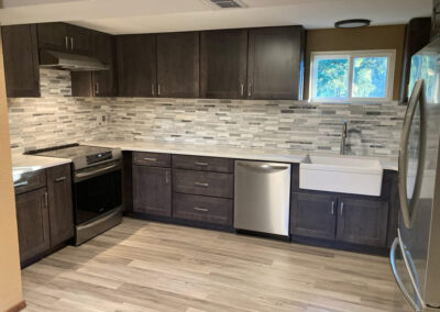 Basement Kitchen Appliances Installed Finished - After